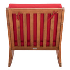 Chaise à bascule d'extérieur Makaila de SAFAVIEH avec coussin - 26 L x 31 P x 38 H