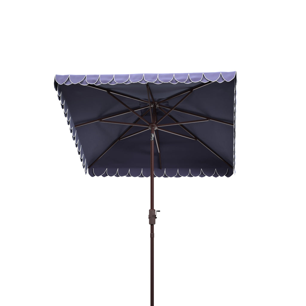Parasol carré d'extérieur SAFAVIEH Naima Valance de 7,5 pieds