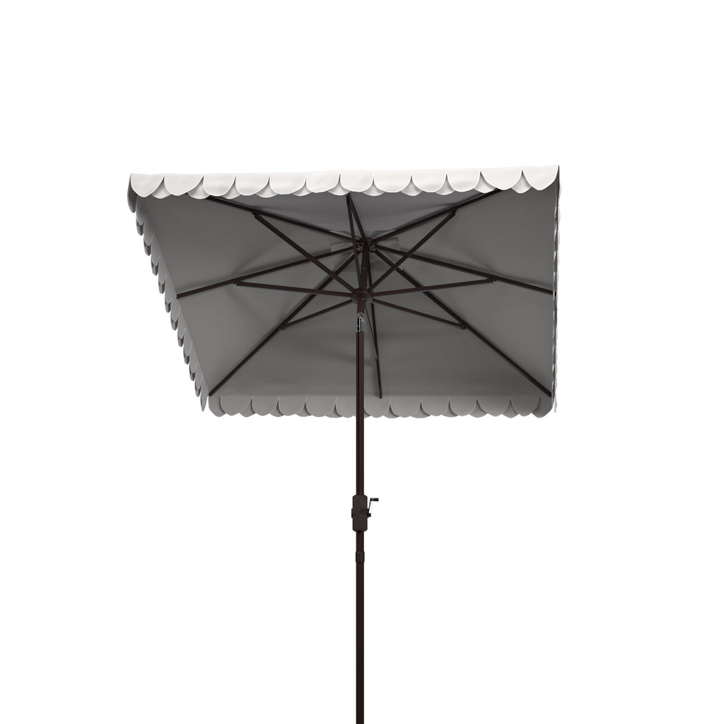 Parasol carré d'extérieur SAFAVIEH Naima Valance de 7,5 pieds
