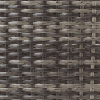 Lit de repos d'extérieur SAFAVIEH Taniyah en osier avec oreiller et coussins - 53 L x 28 P x 62 H