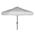 Parasol d'extérieur à manivelle SAFAVIEH Ronette Fringe de 9 pieds
