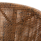 Tabouret de bar en rotin SAFAVIEH Virona de 76 cm (22,3 po l x 20,5 po l x 39 po H)