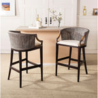Tabouret de bar en rotin SAFAVIEH Virona de 76 cm (22,3 po l x 20,5 po l x 39 po H)