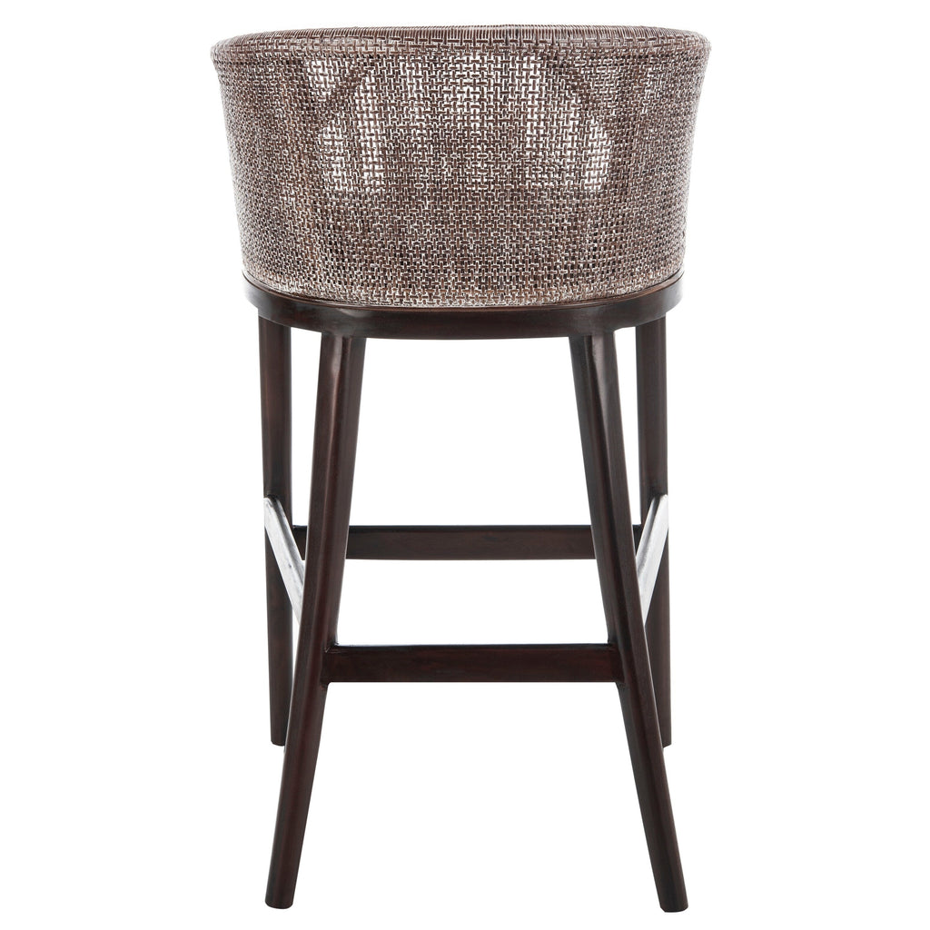 Tabouret de bar en rotin SAFAVIEH Virona de 76 cm (22,3 po l x 20,5 po l x 39 po H)