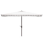 Parasol d'extérieur rectangulaire SAFAVIEH Zariah 6'x10' avec cantonnière