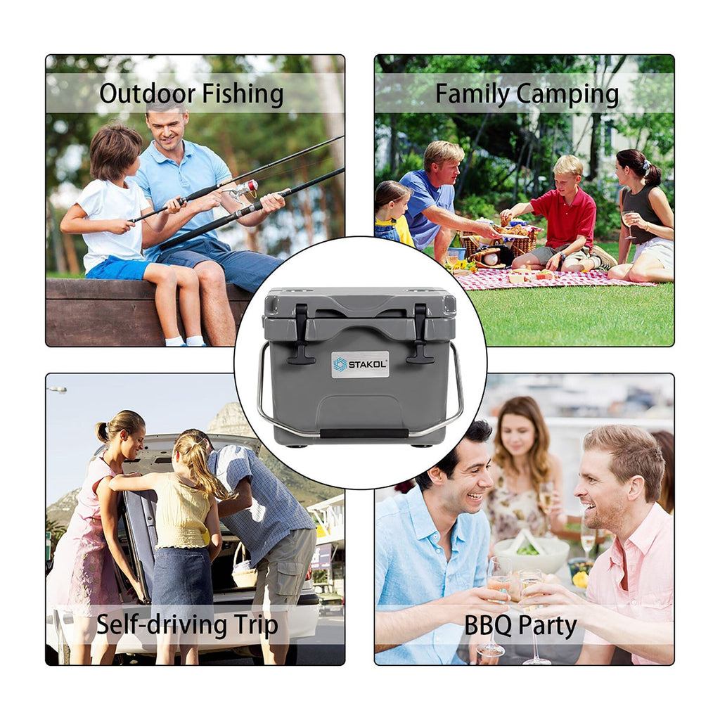 Glacière portable SKTAKOL 16 litres, anti-fuite, 24 canettes de glace - Voir les détails