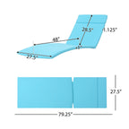 Ensemble de coussins d'extérieur Salem pour chaise longue - Coussins uniquement (lot de 2) par Christopher Knight Home - 79,25 L x 27,50 l x 1,50 H