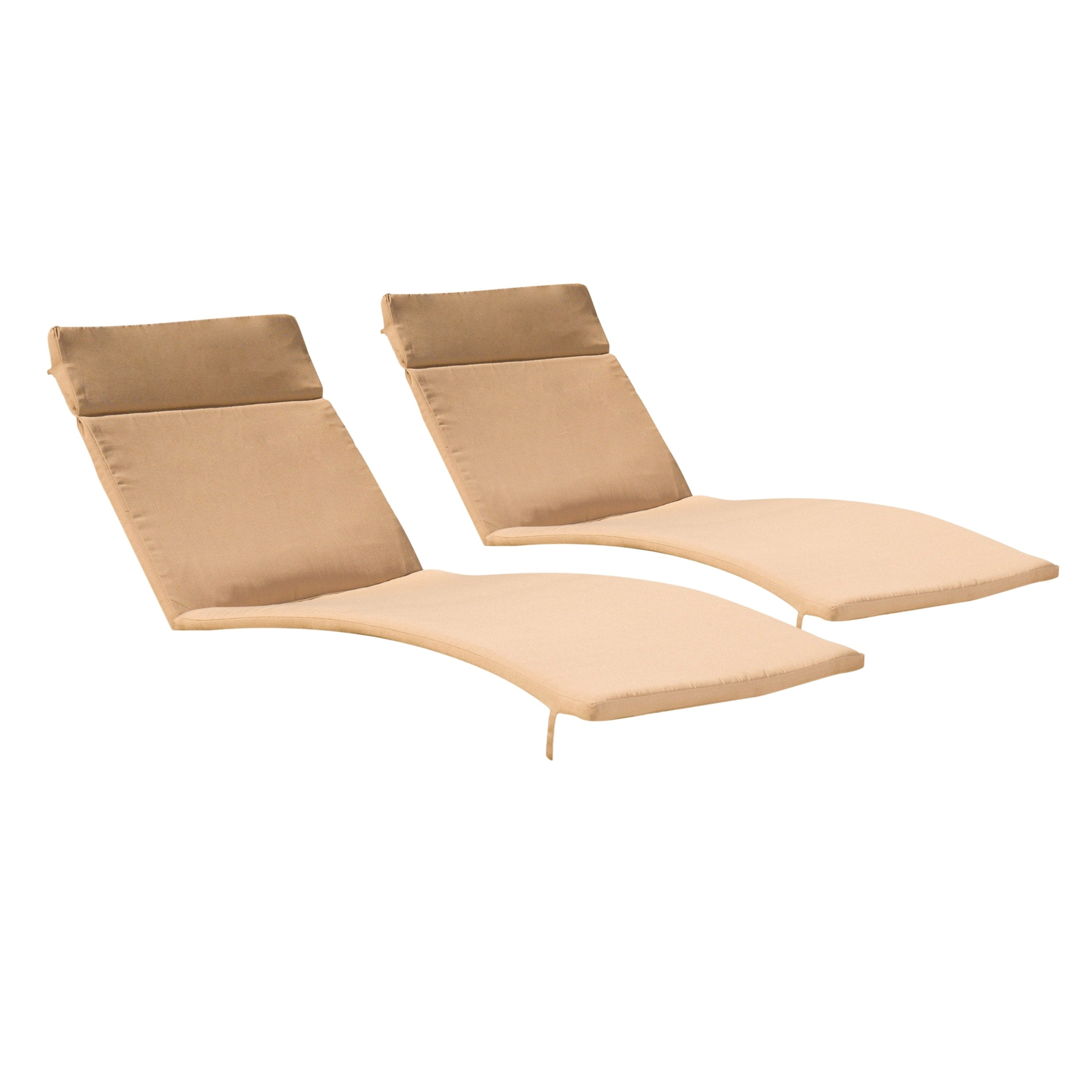 Ensemble de coussins d'extérieur Salem pour chaise longue - Coussins uniquement (lot de 2) par Christopher Knight Home - 79,25 L x 27,50 l x 1,50 H
