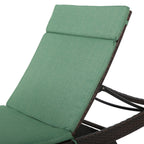 Ensemble de coussins d'extérieur Salem pour chaise longue - Coussins uniquement (lot de 2) par Christopher Knight Home - 79,25 L x 27,50 l x 1,50 H