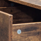 Table de chevet de style industriel (ensemble de 2)