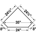 Ensemble de coiffeuse d'angle Shaker 3 pièces