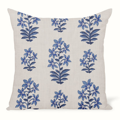 Peter Dunham Textiles Shani en indigo/blanc 