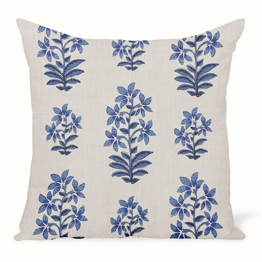 Peter Dunham Textiles Shani en indigo/blanc 