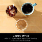 Cafetière à dose unique, compatible K-Cup, réservoir de 1,6 l, 6 à 68 cl, option café glacé