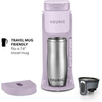 Cafetière K-Cup à dose unique, 3 tailles d'infusion, infusion forte, réservoir de 1,27 l, lavande