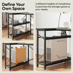 Petit bureau en L avec étagères de rangement Bureau d'ordinateur d'angle