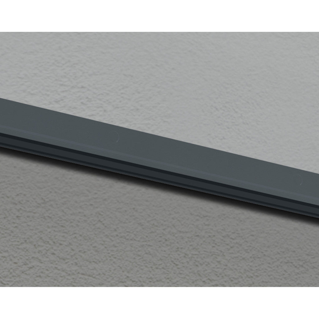 Auvent de porte et de fenêtre transparent gris Sophia de 3 pi