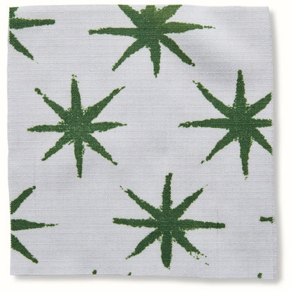 Pouf d'intérieur/extérieur en tissu Peter Dunham Textiles Starstruck Green