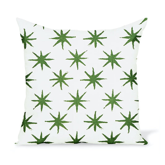 Coussin d'extérieur Peter Dunham Textiles Starstruck en vert