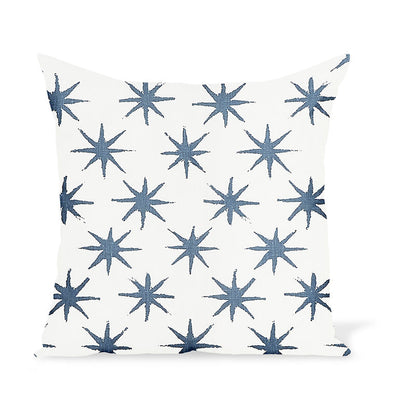 Coussin Starstruck en indigo de Peter Dunham Textiles