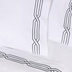 Parure de draps unie écologique en coton égyptien de qualité supérieure 1 200 fils