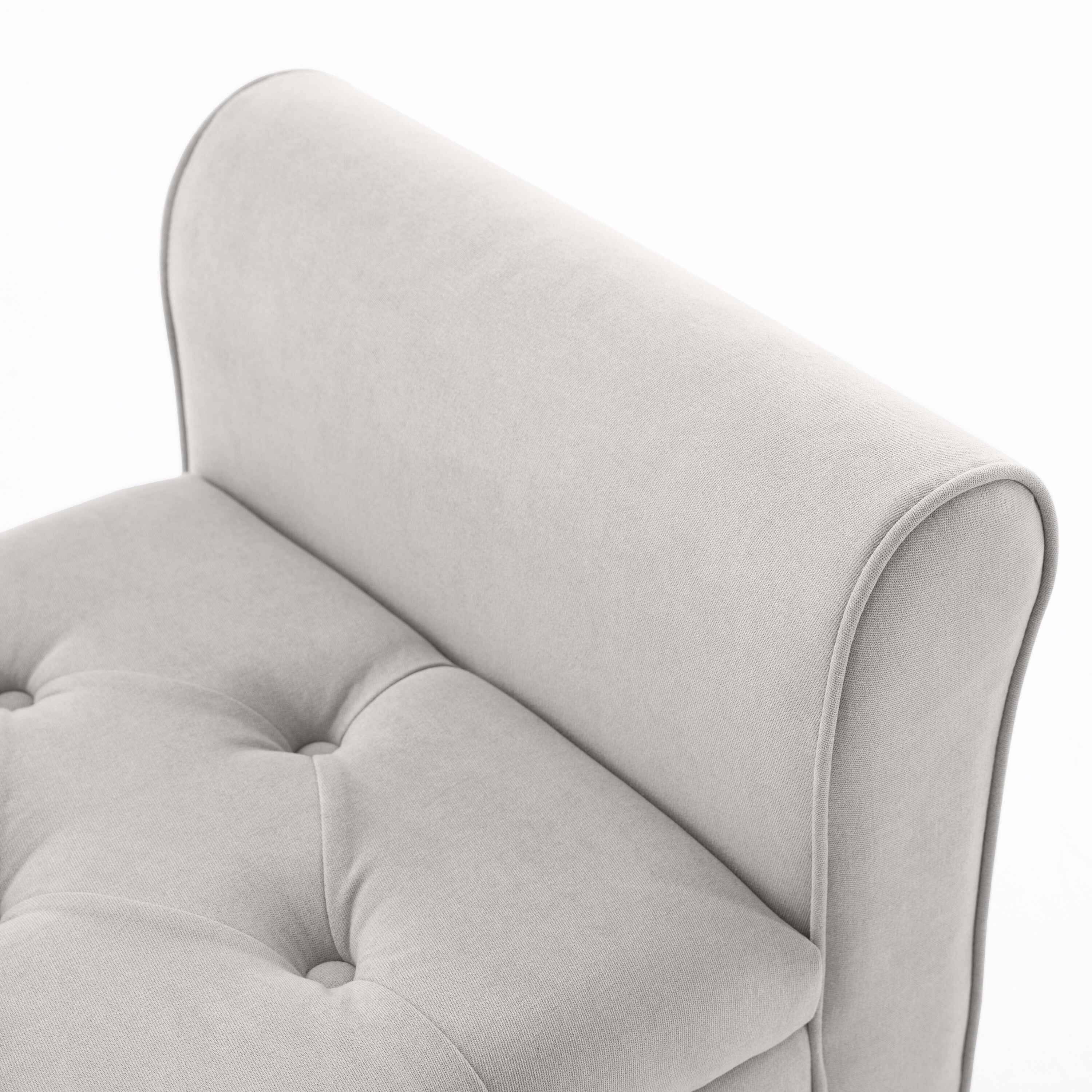 Banc de rangement rembourré, banc d'entrée avec dessus rabattable touffeté, 50,4 pouces