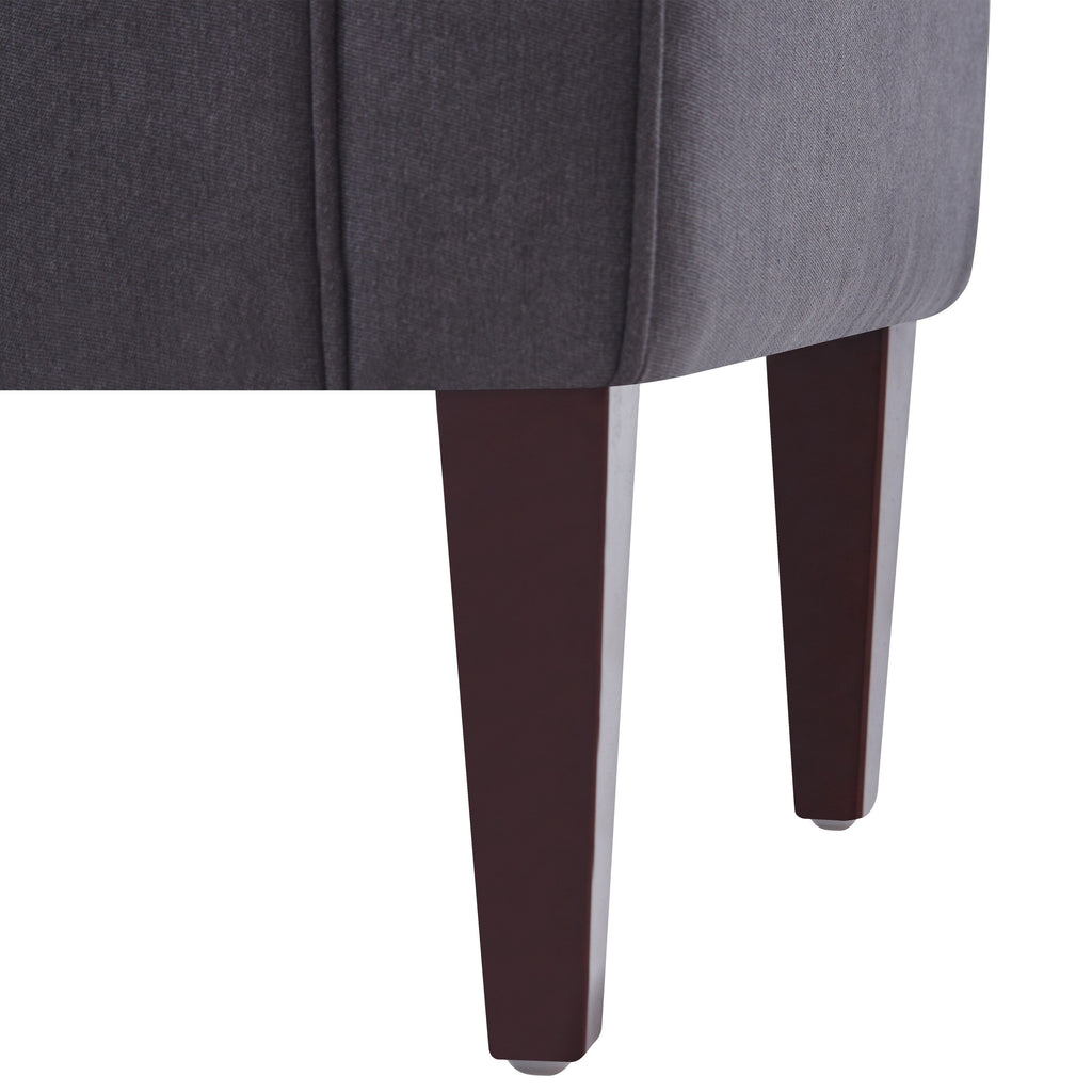 Banc de rangement rembourré, banc d'entrée avec dessus rabattable touffeté, 50,4 pouces