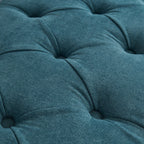 Banc de rangement rembourré, banc d'entrée avec dessus rabattable touffeté, 50,4 pouces