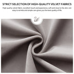 Chaise de salle à manger capitonnée en velours avec pieds en bois massif, lot de 6