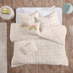 Ensley Cotton Jacquard Pom Pom Comforter Set by Intelligent Design Kids