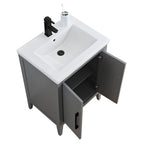 Meuble-lavabo simple Vanity Art 20, 24 ou 30 avec dessus en céramique