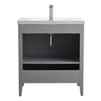 Meuble-lavabo simple Vanity Art 20, 24 ou 30 avec dessus en céramique