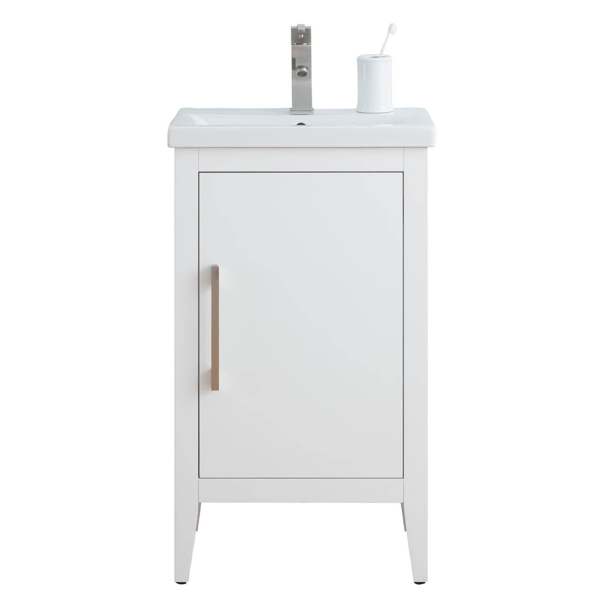 Meuble-lavabo simple Vanity Art 20, 24 ou 30 avec dessus en céramique