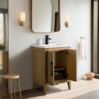 Meuble-lavabo simple Vanity Art 20, 24 ou 30 avec dessus en céramique