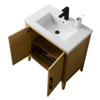 Meuble-lavabo simple Vanity Art 20, 24 ou 30 avec dessus en céramique