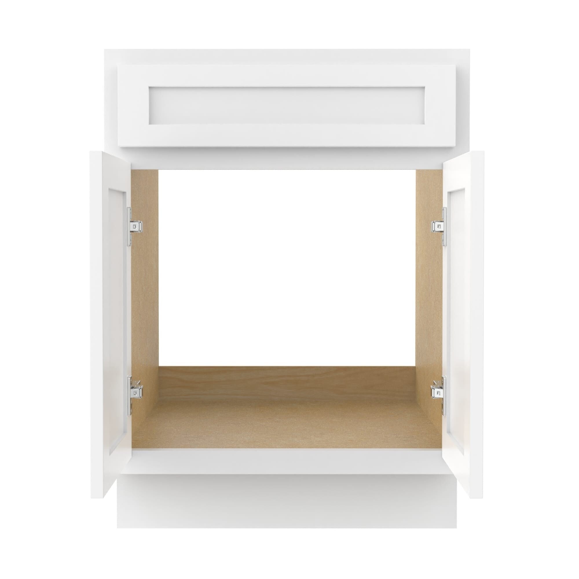 Meuble-lavabo simple en bois massif de 24 pouces de Vanity Art