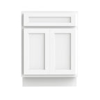 Meuble-lavabo simple en bois massif de 24 pouces de Vanity Art