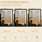 Ensemble de coiffeuse avec miroir et lampe, coiffeuse de maquillage avec tabouret