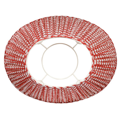 Abat-jour Fermoie en Osier Rouge