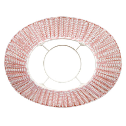 Abat-jour Fermoie en Osier Rose