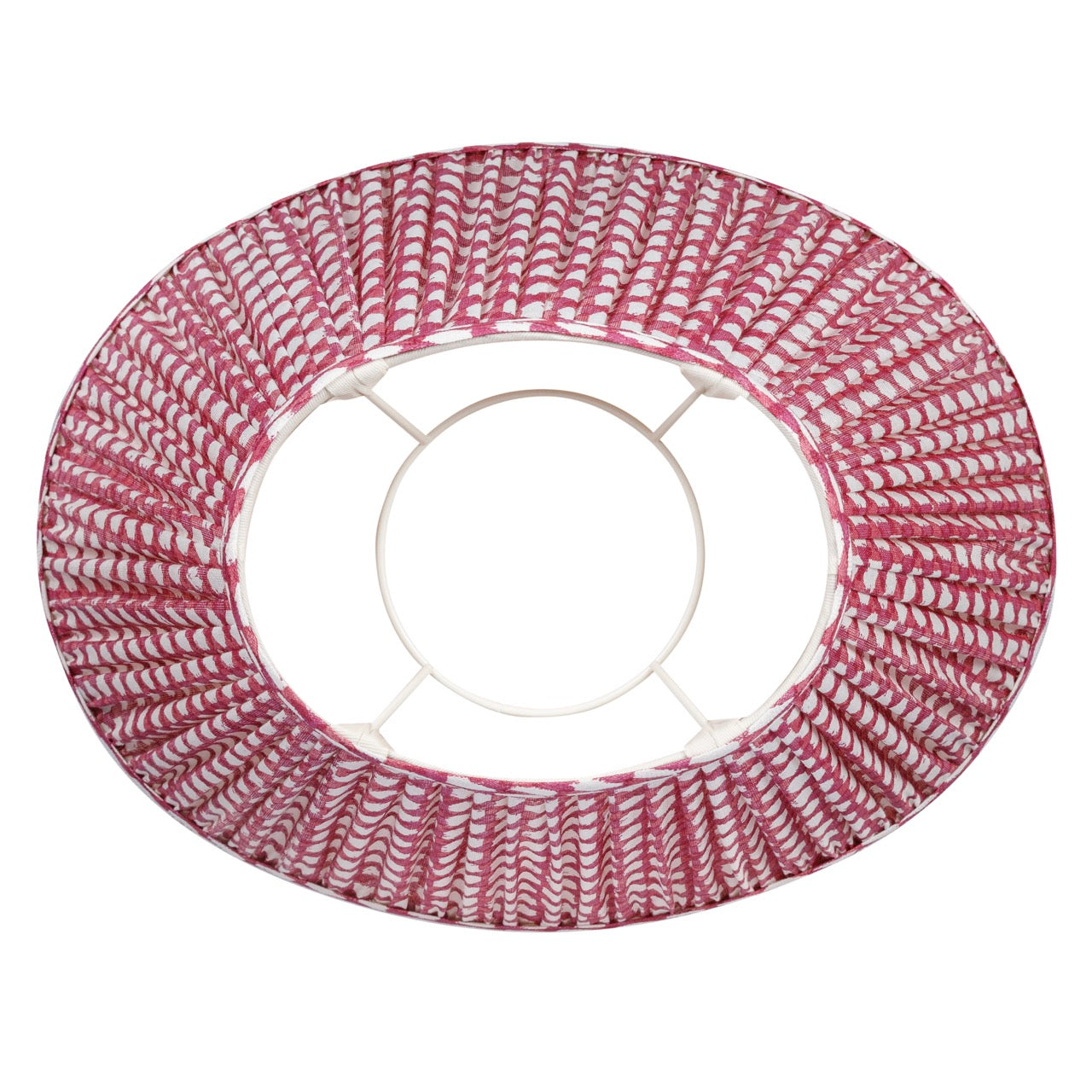 Abat-jour Fermoie en Osier Fuchsia