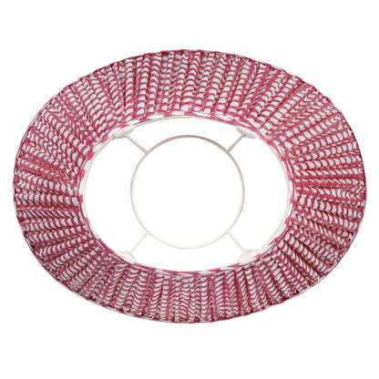 Abat-jour Fermoie en Osier Fuchsia