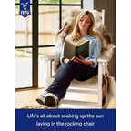 Chaise à bascule d'extérieur toutes saisons WINSOON, lot de 2