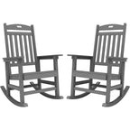 Chaise à bascule d'extérieur toutes saisons WINSOON, lot de 2