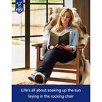 Chaise à bascule d'extérieur toutes saisons WINSOON, lot de 2