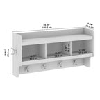 Porte-manteau mural Woodland 40 W avec étagère par Bush Furniture