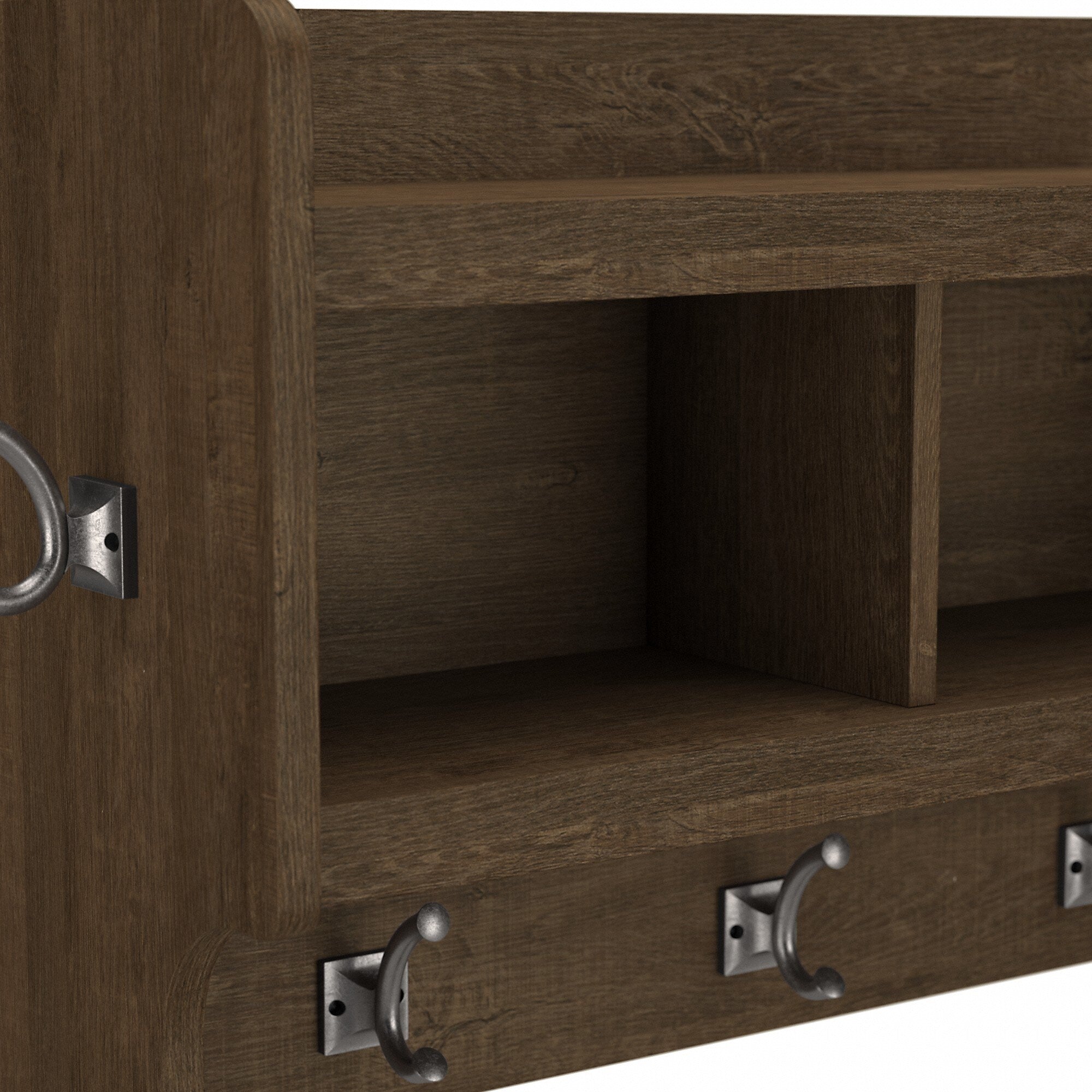 Porte-manteau mural Woodland 40 W avec étagère par Bush Furniture