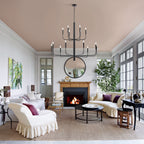 Lustre chandelier minimaliste à 15 lumières, 2 niveaux, design ancien - 48