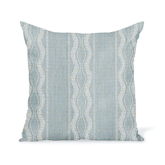 Coussin d'extérieur Peter Dunham Textiles Zanzibar en lagon