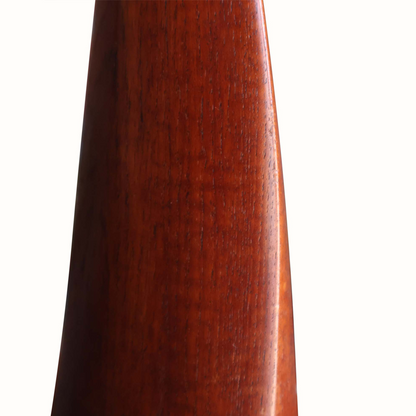 Lampe de table en teck sculpté, Danemark, années 1960